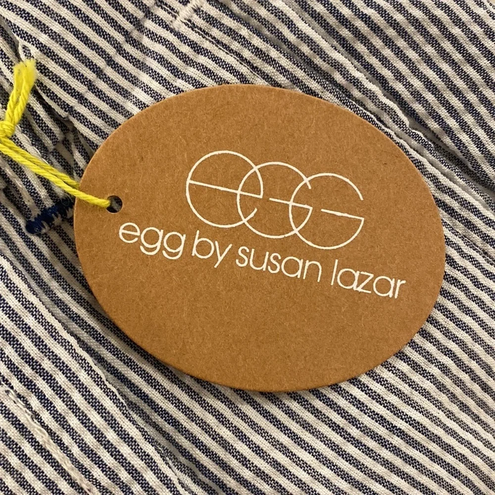 PRICE DROP‼️NWT EGG by Susan Lazar Blue and White Striped Pants size 18 months